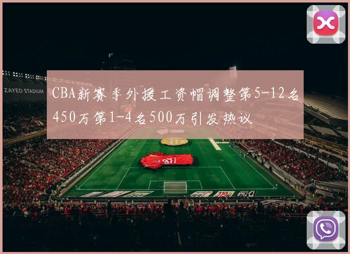 CBA新赛季外援工资帽调整第5-12名450万第1-4名500万引发热议